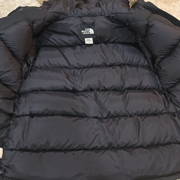 The North Face Black Jacket with Fur Trim - Picture 9 of 9
